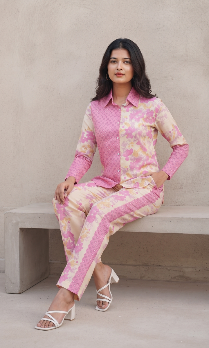 Enchanted Blossom – Luxe Floral Co-Ord Set