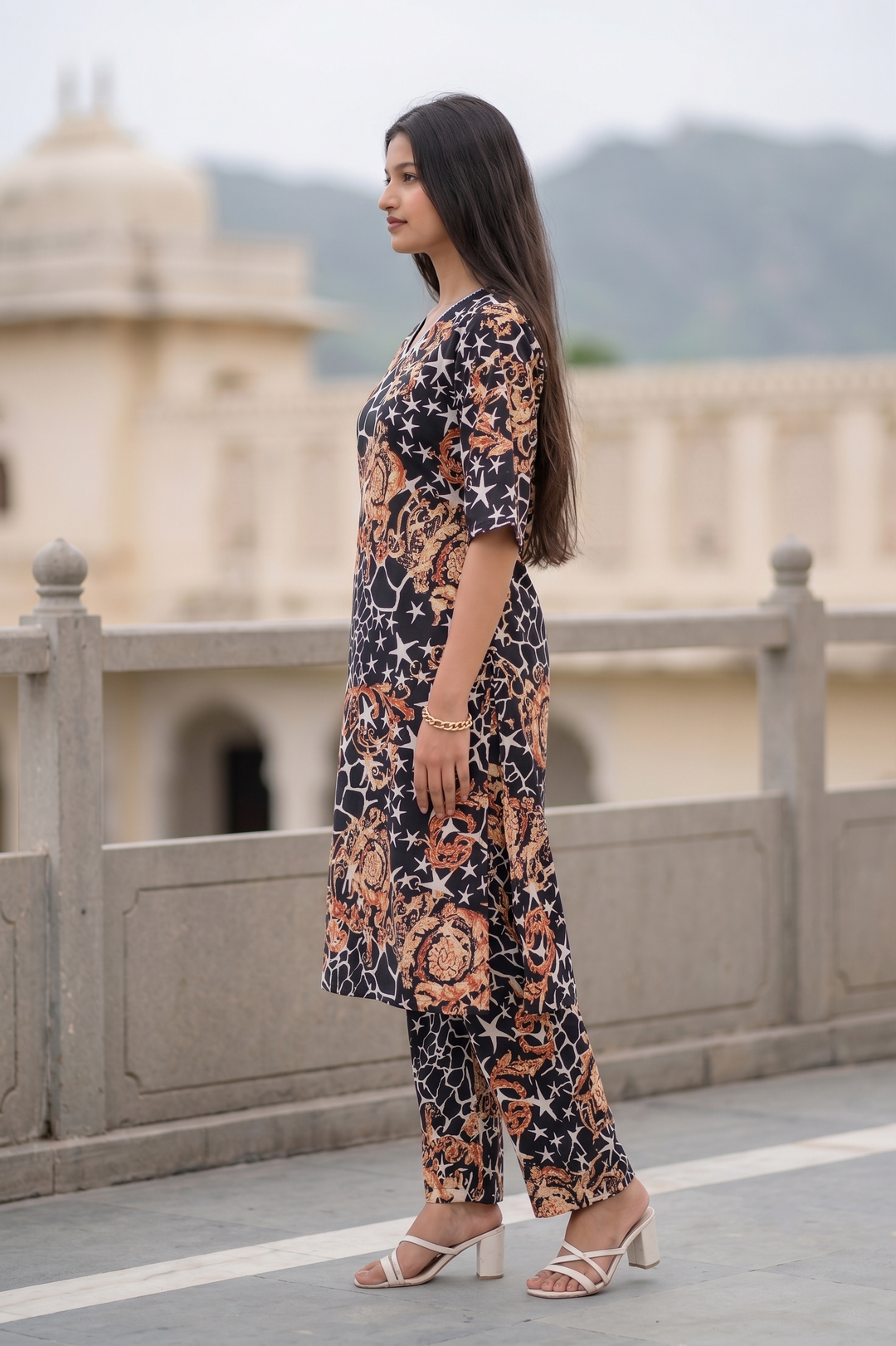 Luxe Ornate Print Co-ord Set – Unparalleled Elegance in Every Detail