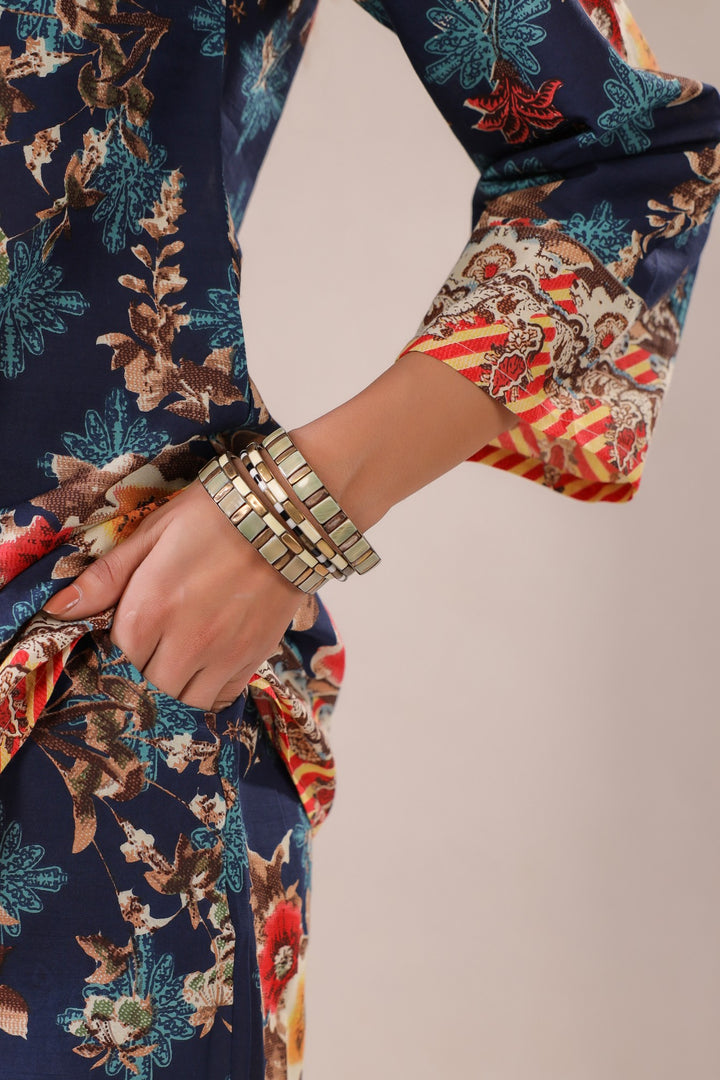 Midnight Elegance – Luxe Floral Co-ord Set