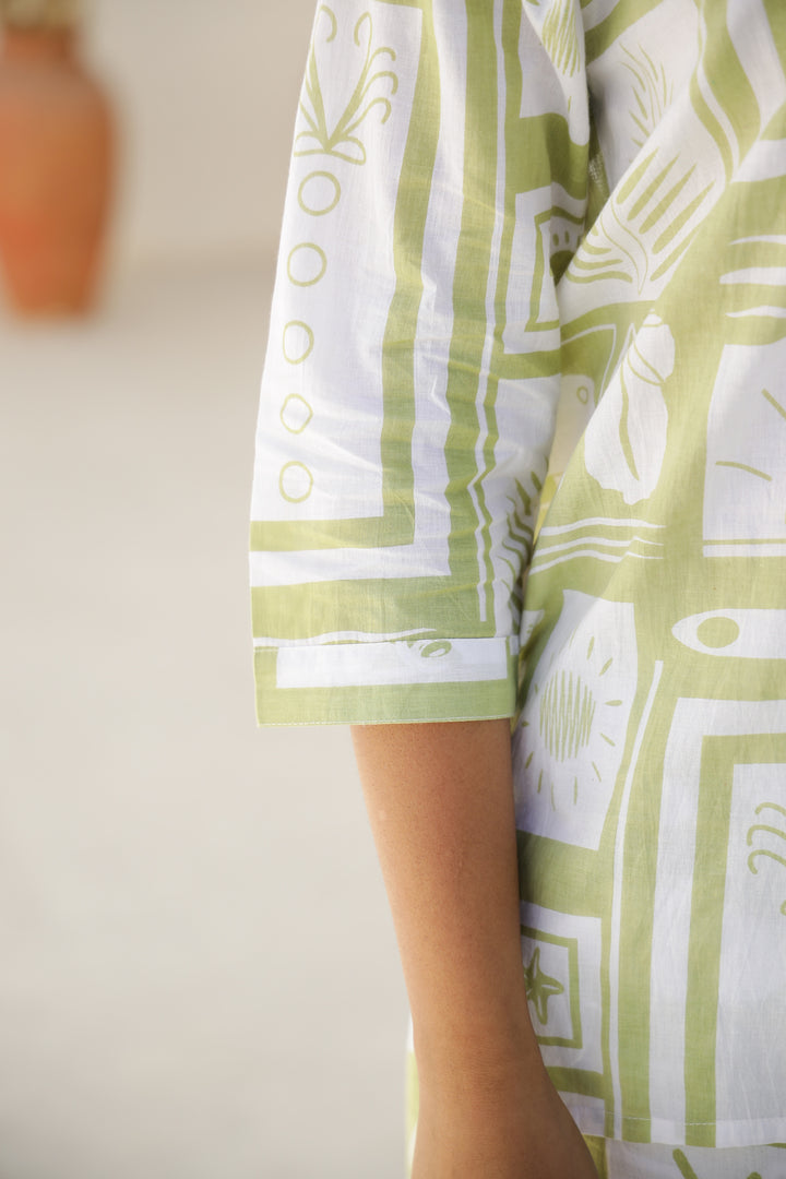 Chic Abstract Print Co-Ord Set