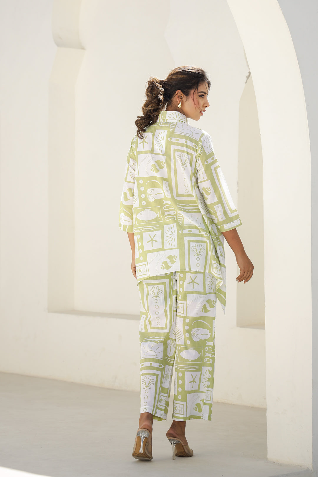Chic Abstract Print Co-Ord Set