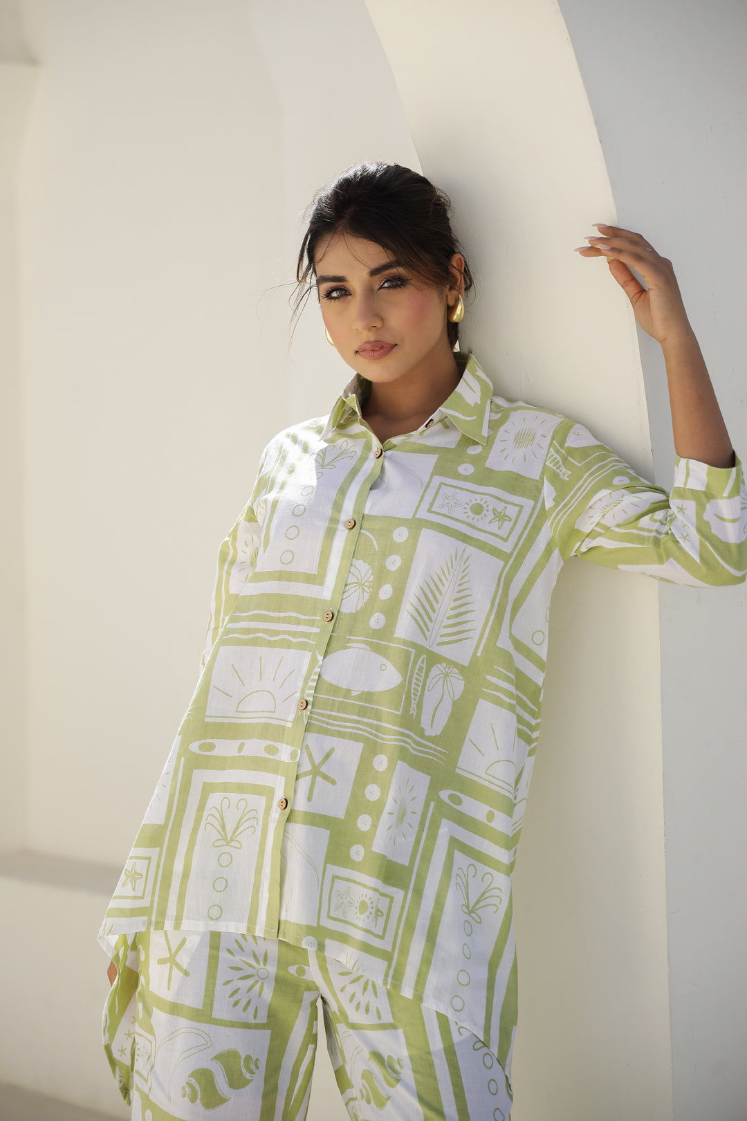 Chic Abstract Print Co-Ord Set