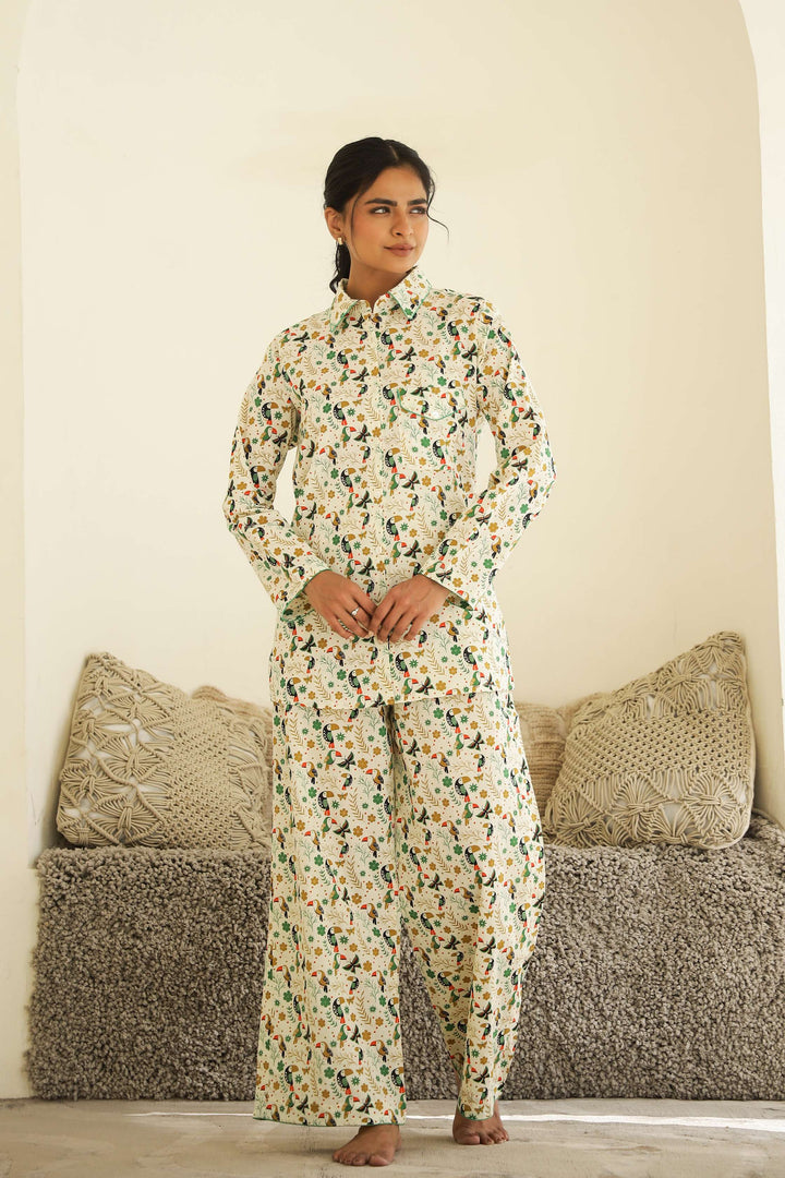 Cozy Cotton Printed Night Suit