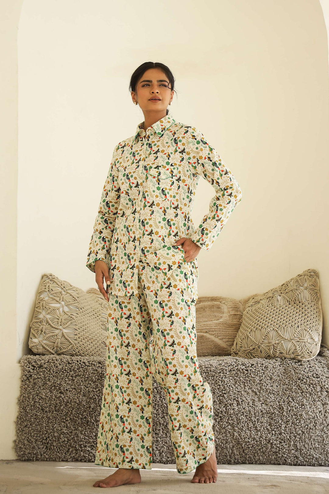 Cozy Cotton Printed Night Suit