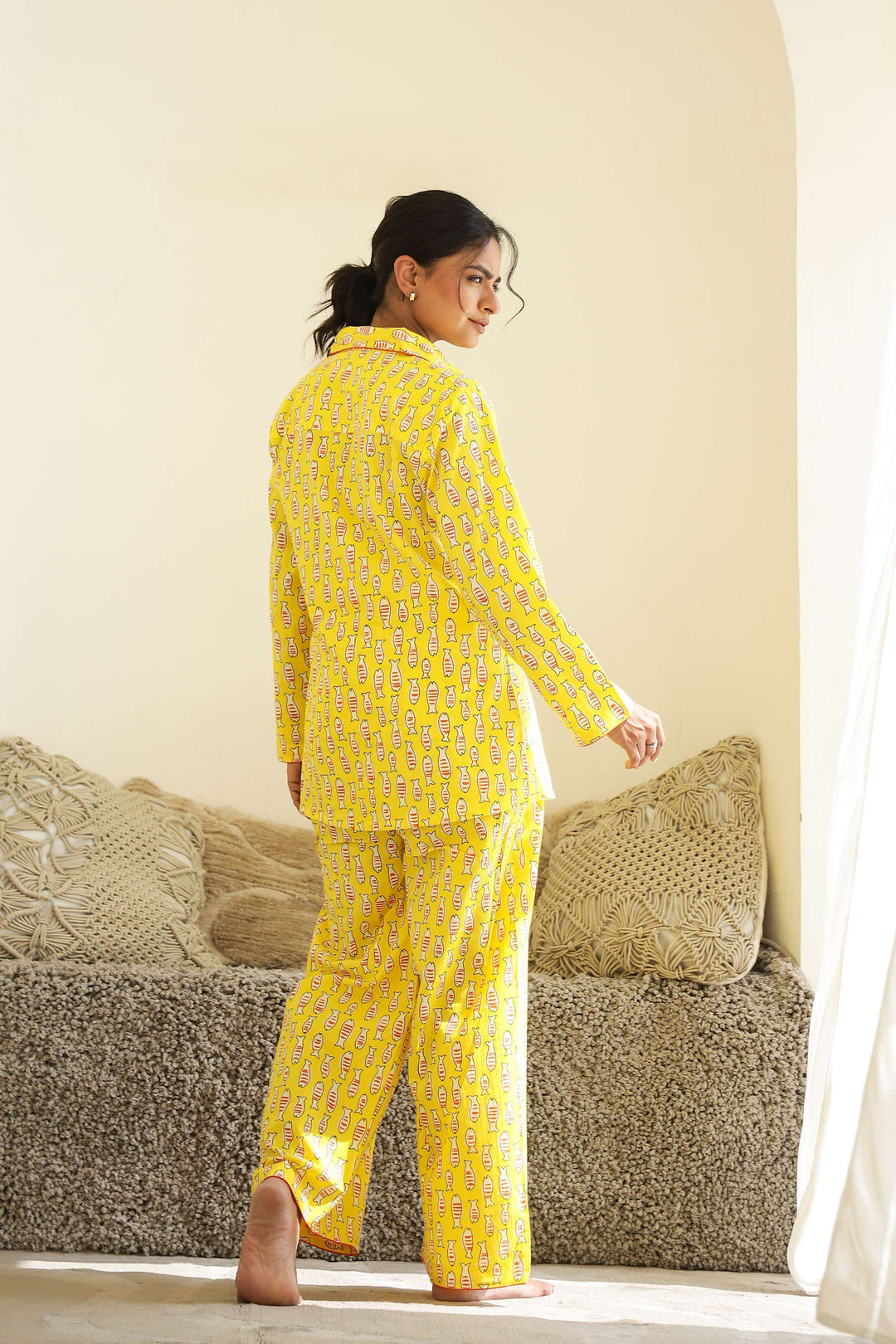 Bright & Cozy Cotton Printed Night Suit