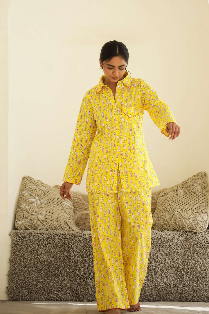 Bright & Cozy Cotton Printed Night Suit