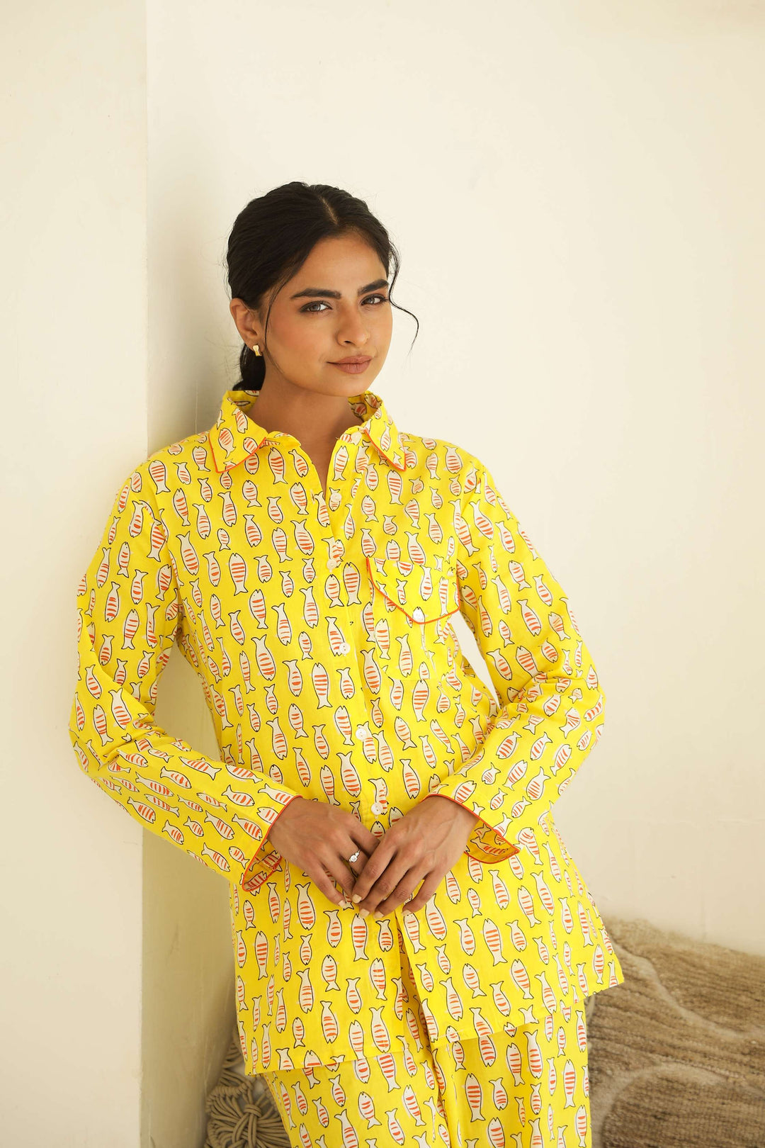 Bright & Cozy Cotton Printed Night Suit