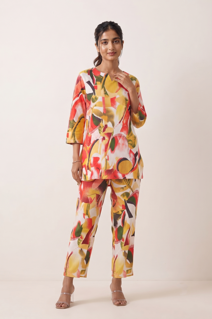 Bold Abstract Cotton Cord Set