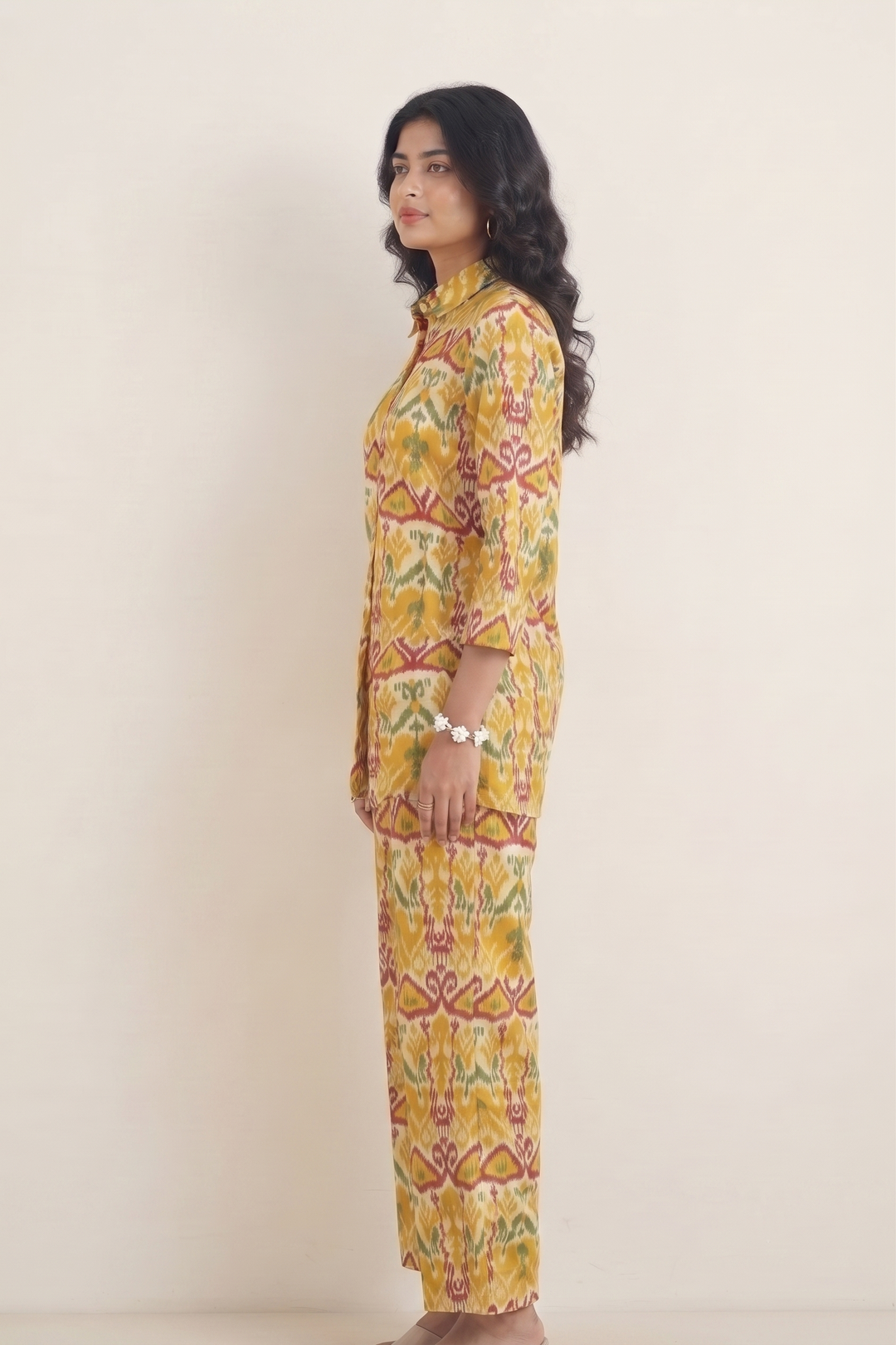 Sunburst Ikat Print Cotton Co-Ord Set