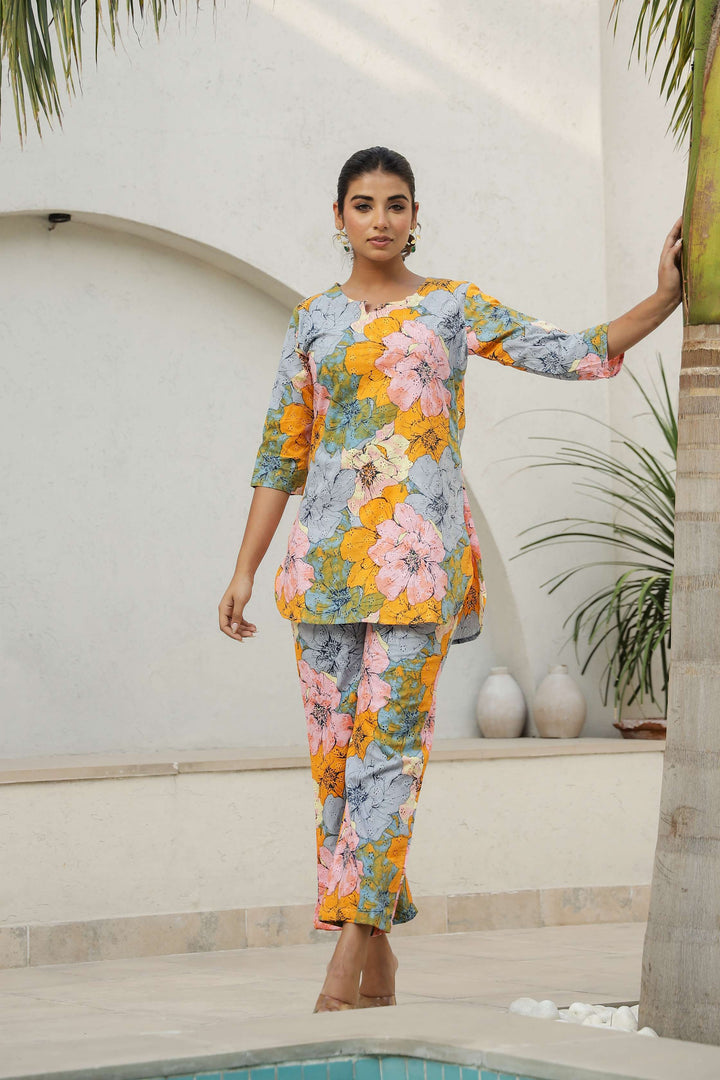 Bold Bloom Floral Co-ord Set – Summer Brights in Full Swing