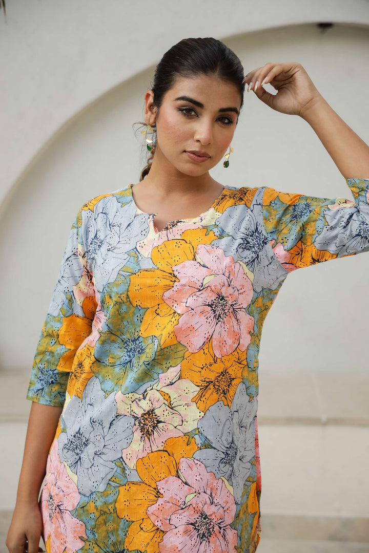 Bold Bloom Floral Co-ord Set – Summer Brights in Full Swing