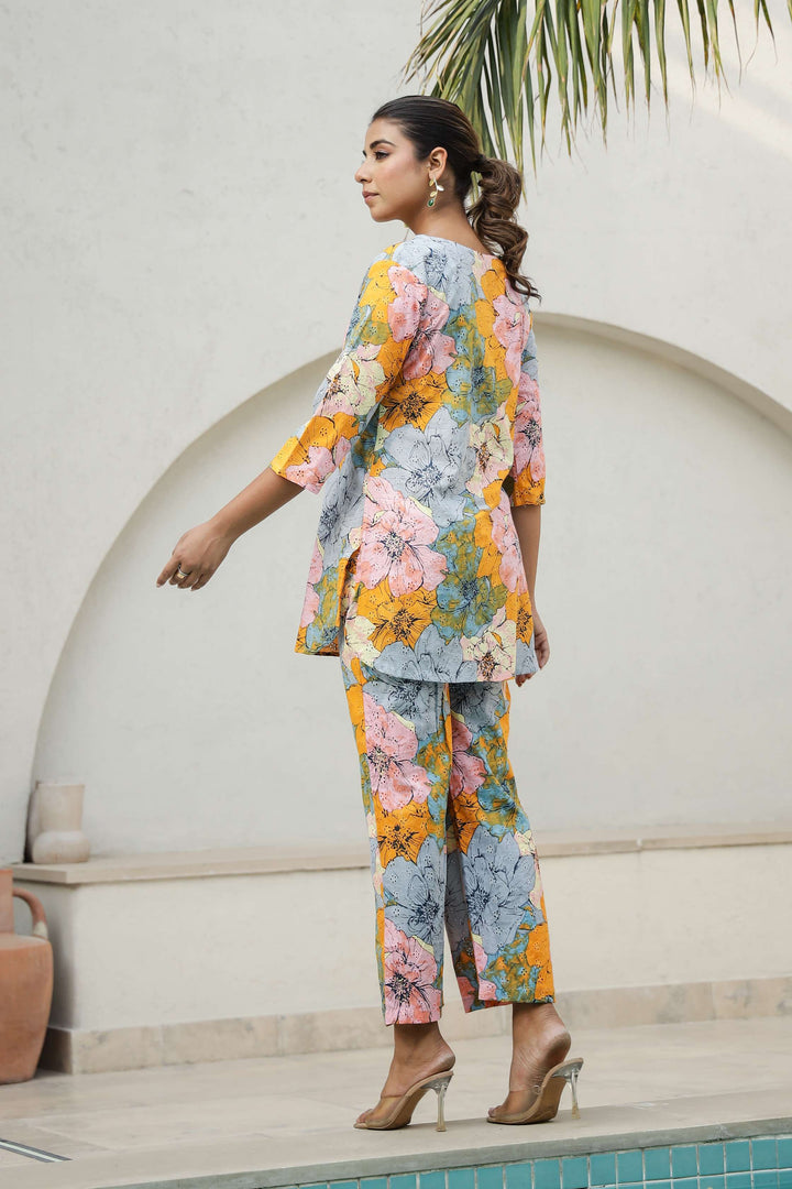 Bold Bloom Floral Co-ord Set – Summer Brights in Full Swing