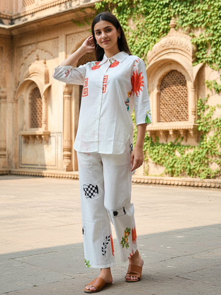 Smart Casual Cotton Co-ord Set