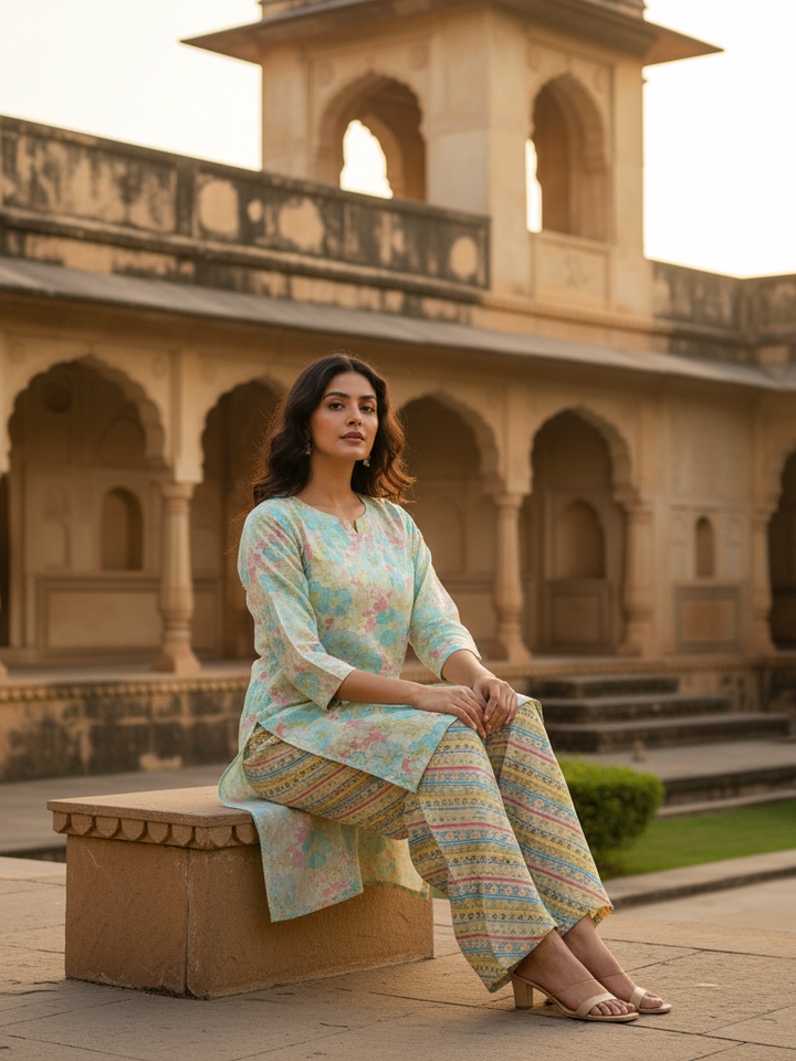 Sophisticated Co-ord | Printed Relaxed Fit