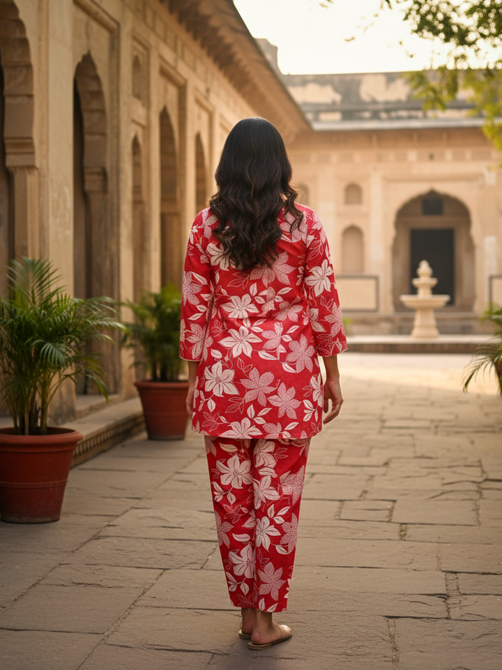 Signature Patterned Rayon Co-ord | Classic Comfort
