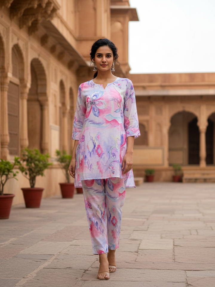 The Artisan Floral Coordinated Set | Premium Cotton