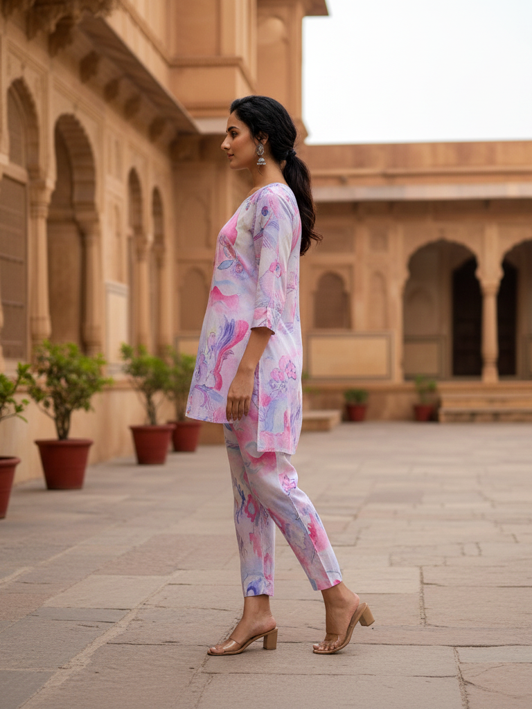 The Artisan Floral Coordinated Set | Premium Cotton
