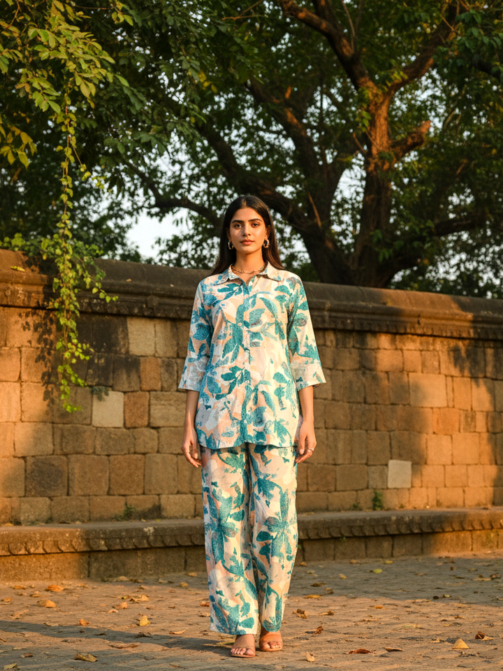 Chic Printed Co-ord Set | Designer Lounge Ensemble
