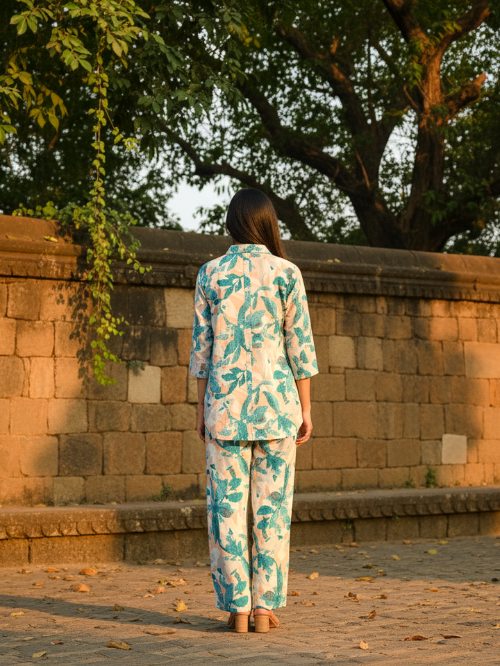 Chic Printed Co-ord Set | Designer Lounge Ensemble