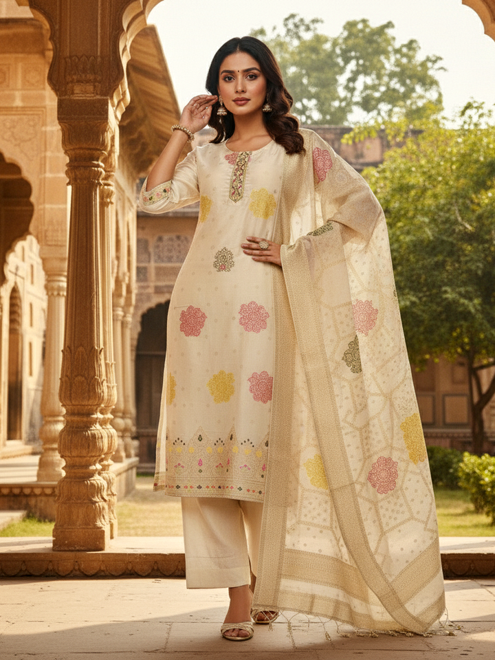 Grand Heritage Embroidered Dupatta Set – Heavy Range Collection