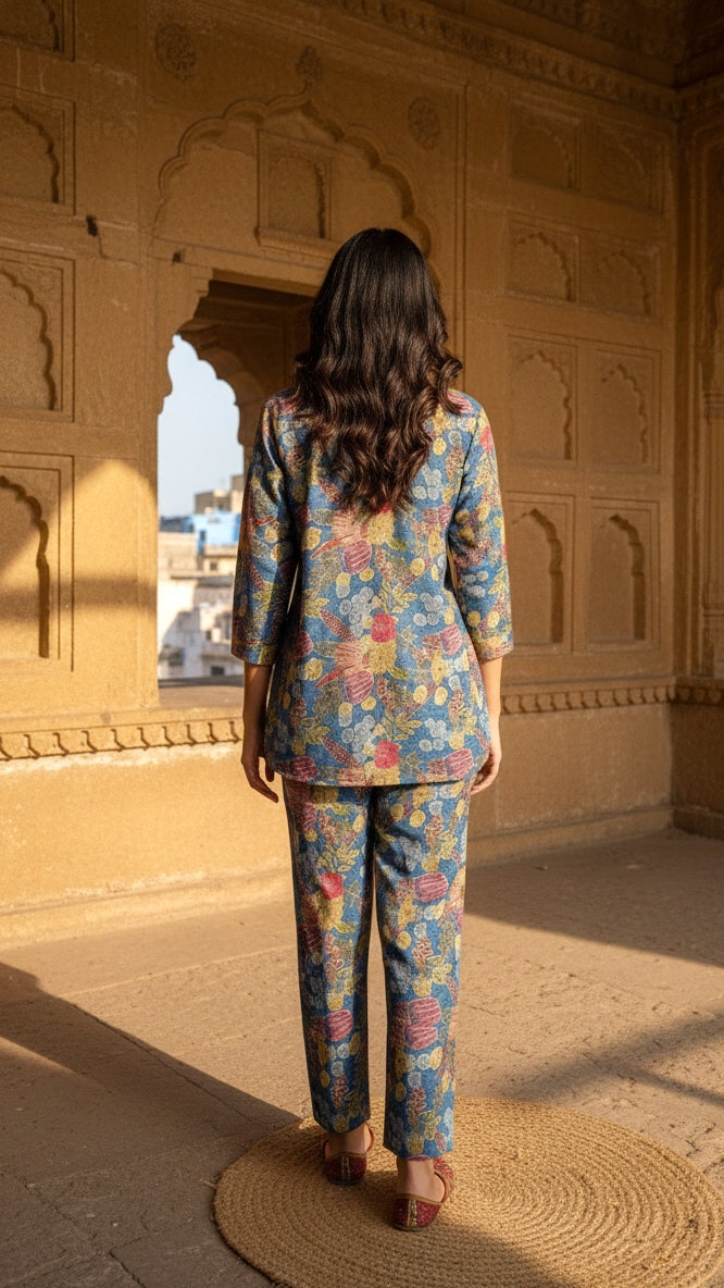 Elegant Pashmina Woolen Co-ord Set for Indian Women – Cozy Winter Style