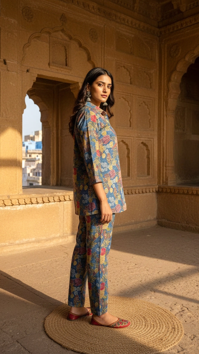 Elegant Pashmina Woolen Co-ord Set for Indian Women – Cozy Winter Style