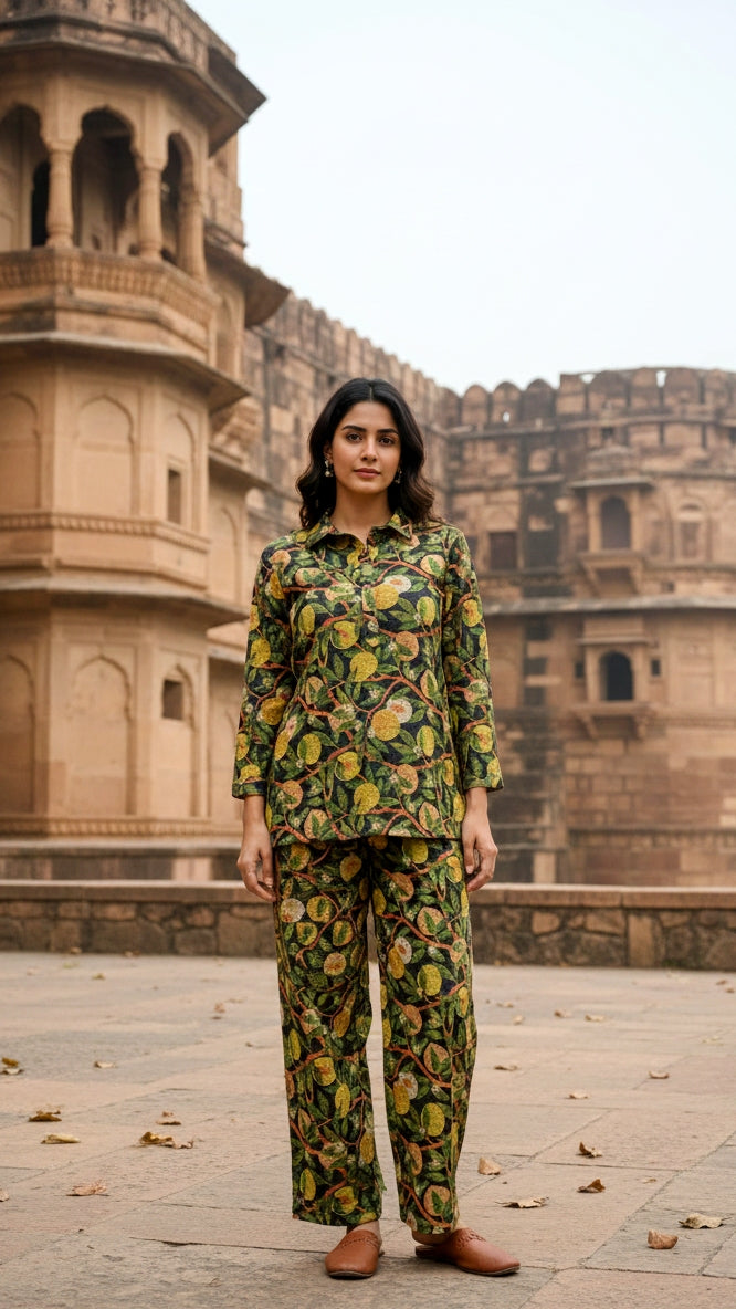 Elegant Pashmina Woolen Co-ord Set for Indian Women – Cozy Winter Style