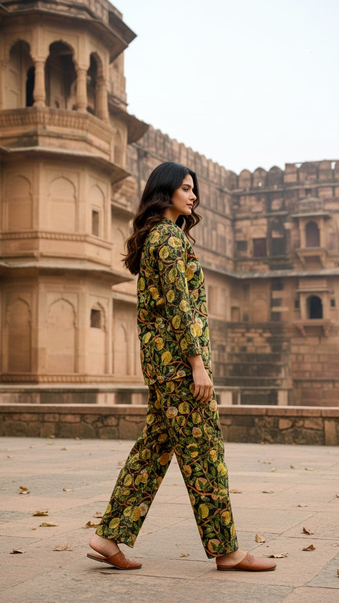 Elegant Pashmina Woolen Co-ord Set for Indian Women – Cozy Winter Style