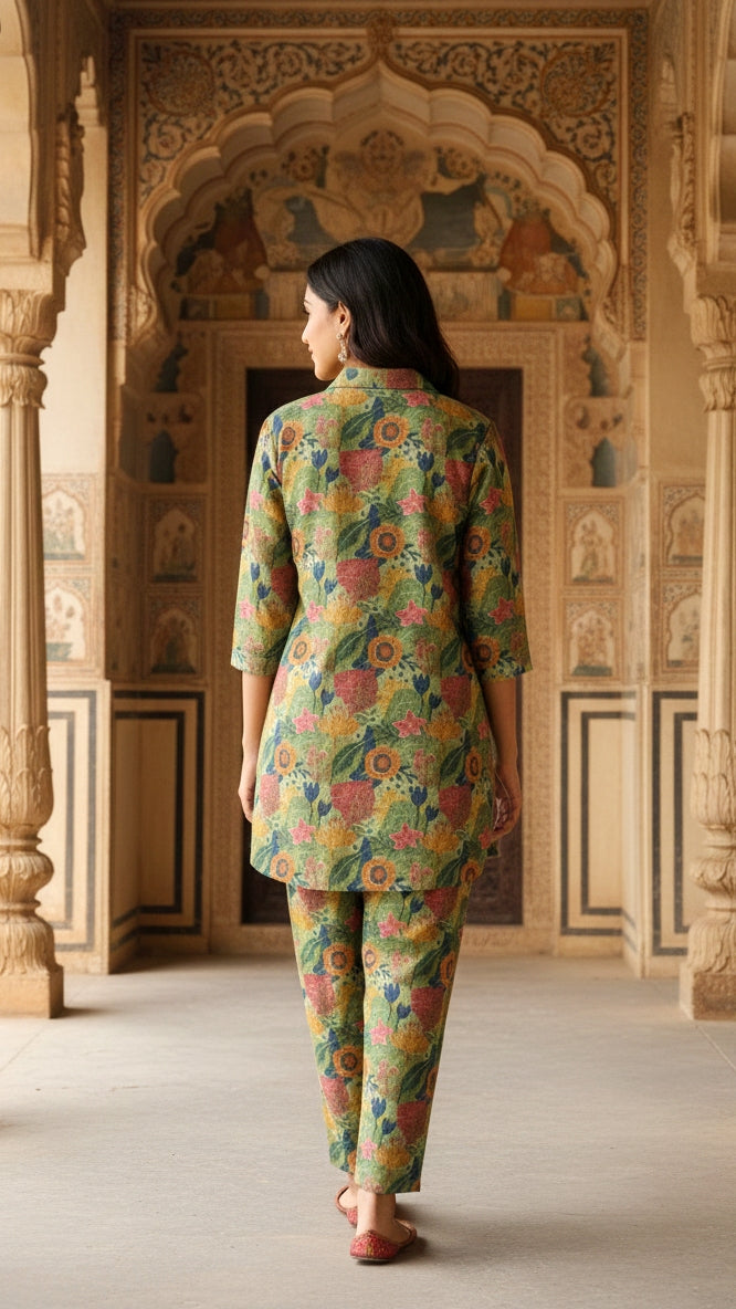 Elegant Pashmina Woolen Co-ord Set for Indian Women – Cozy Winter Style