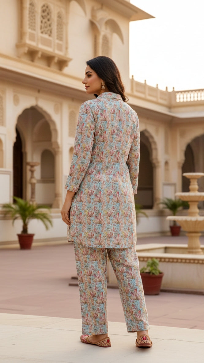 Elegant Pashmina Woolen Co-ord Set for Indian Women – Cozy Winter Style