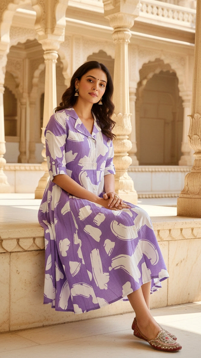 Cotton Printed Dress