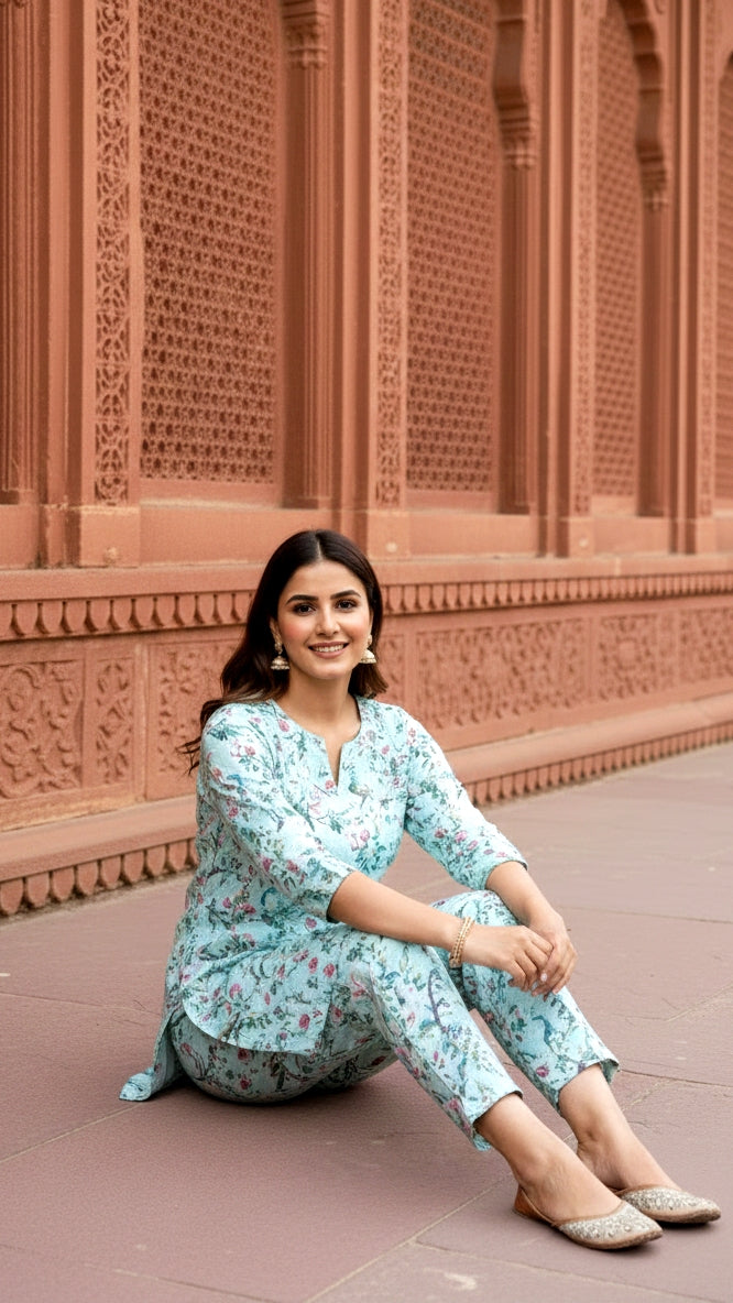 floral Nature Lounge Set - Stylish & Comfortable