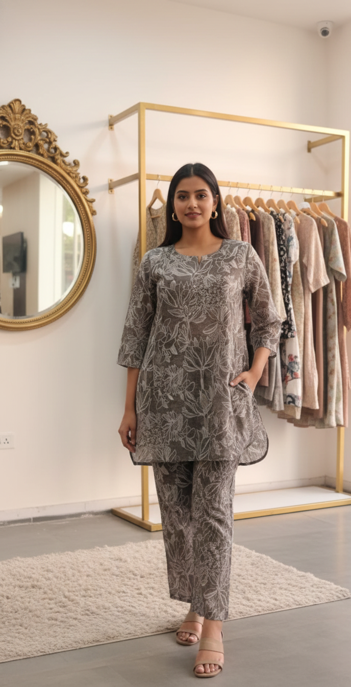 Cotton Printed Co-ord Set