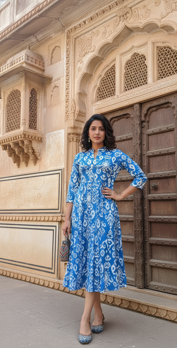 Cotton Printed Dress