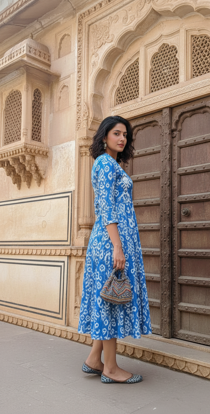 Cotton Printed Dress