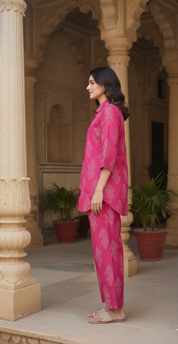 Cotton Printed Co-ord Set-