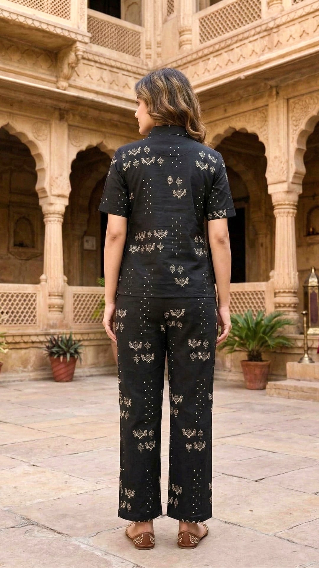 Noir Sanskriti Cotton Co-ord Set – Heritage Luxe Ethnic Ensemble
