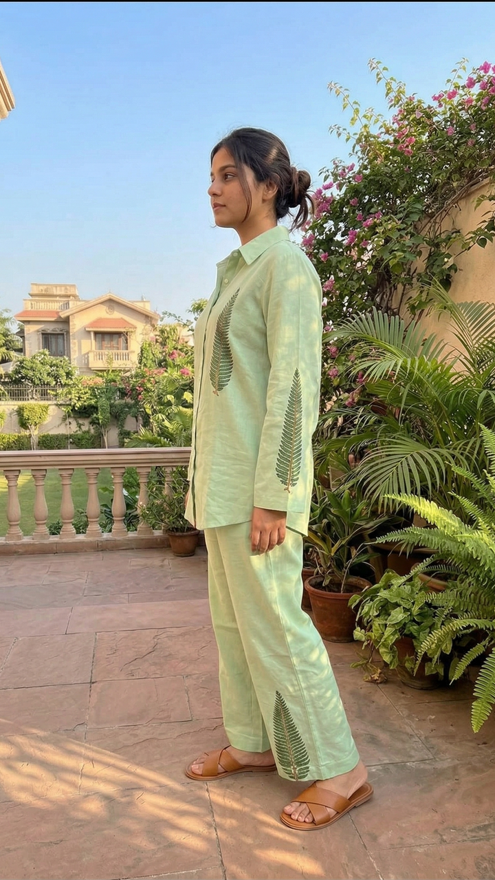 Sage Fern – Cotton Co-Ord Set