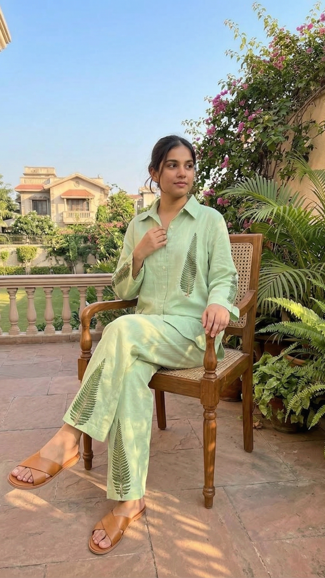 Sage Fern – Cotton Co-Ord Set