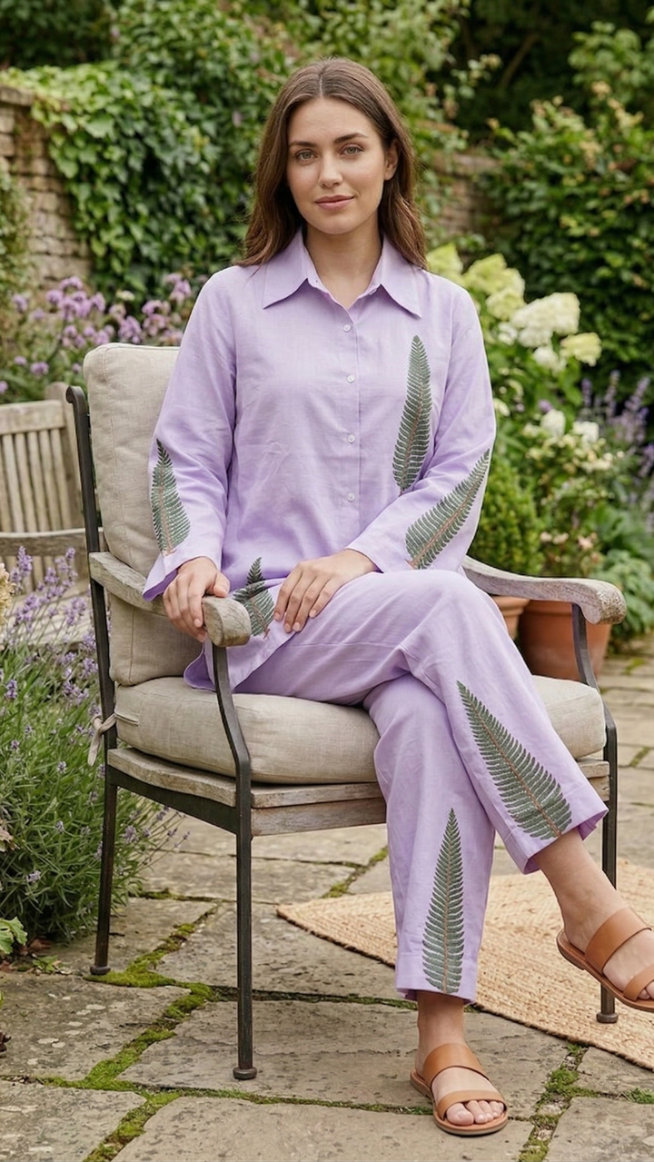 Lilac Fern Poetry Co-ord Set
