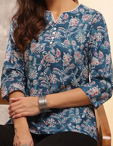 Printed Cotton Tunic – Modern Fit, Timeless Prints