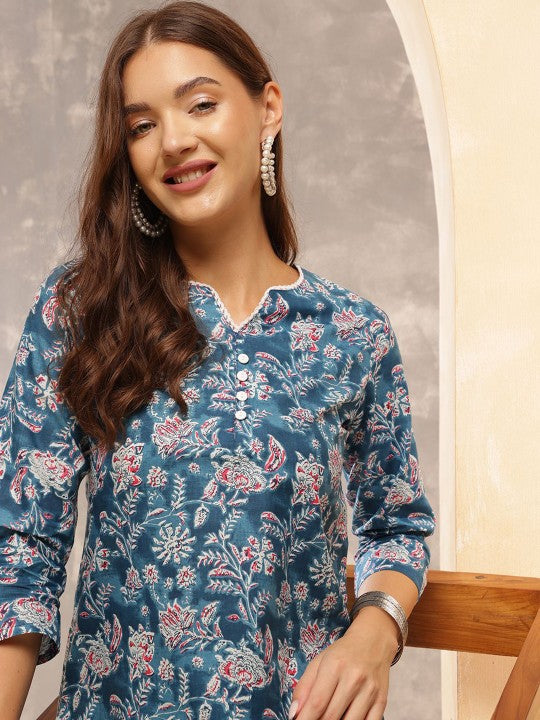 Printed Cotton Tunic – Modern Fit, Timeless Prints