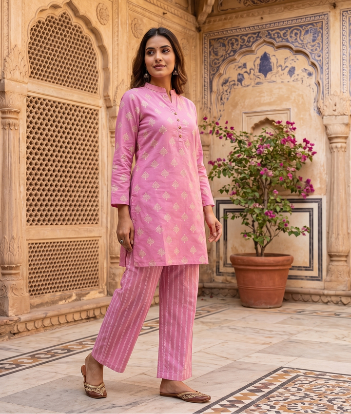 Roshnara Cotton Kurta Set