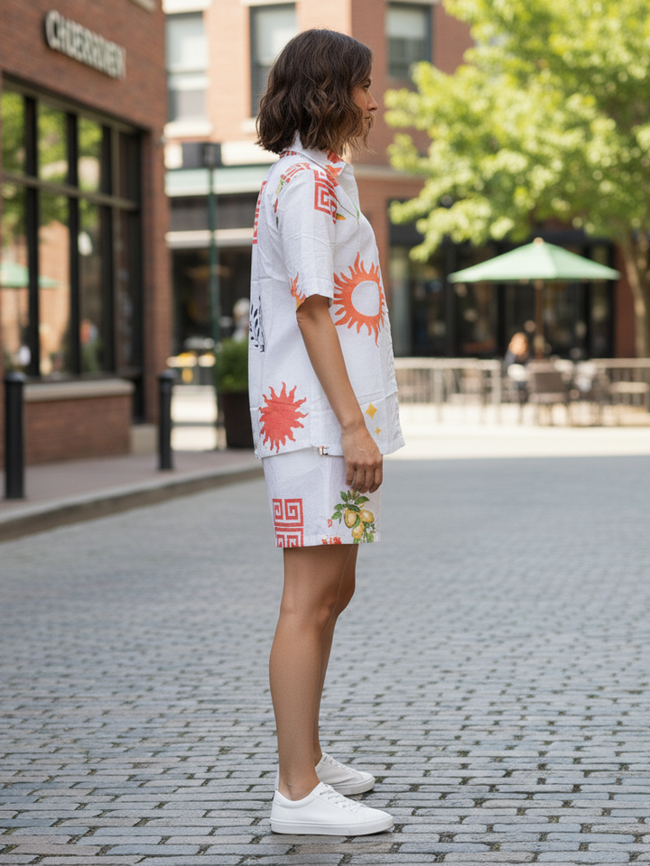 Contemporary Printed Cotton Co-ord Set
