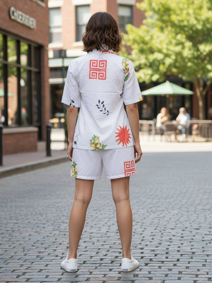 Contemporary Printed Cotton Co-ord Set