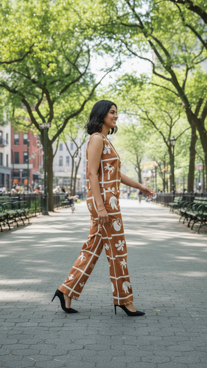 Summer Vibe Printed Cotton Co-ord Set