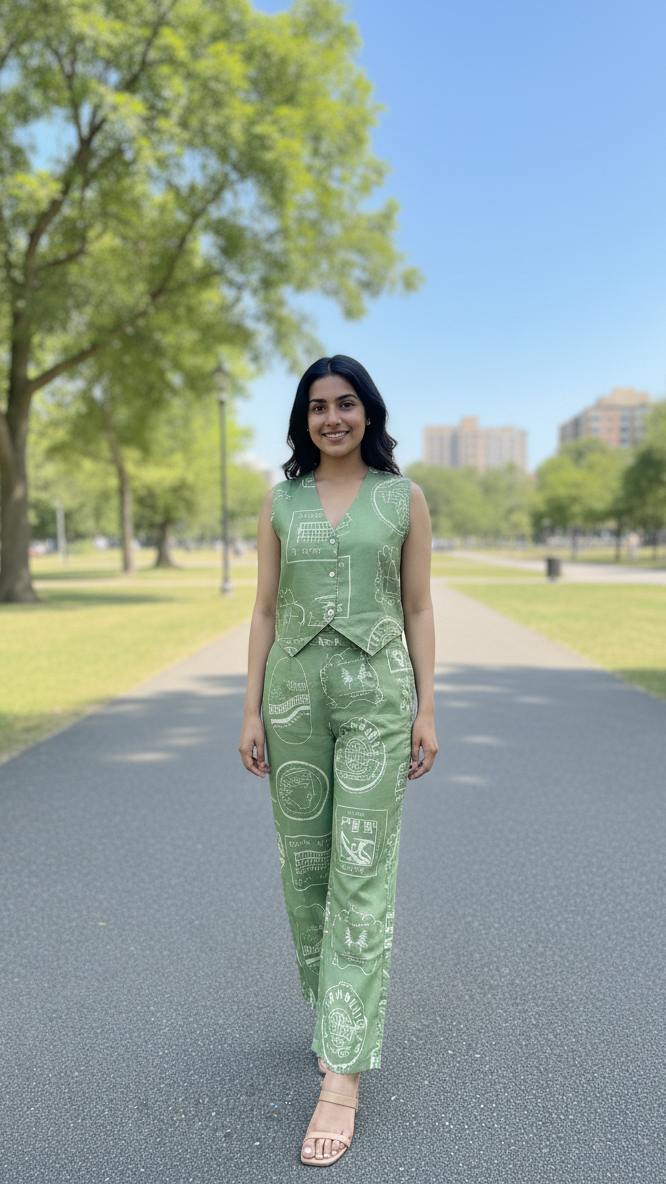 Summer Breeze Cotton Co-ord Outfit