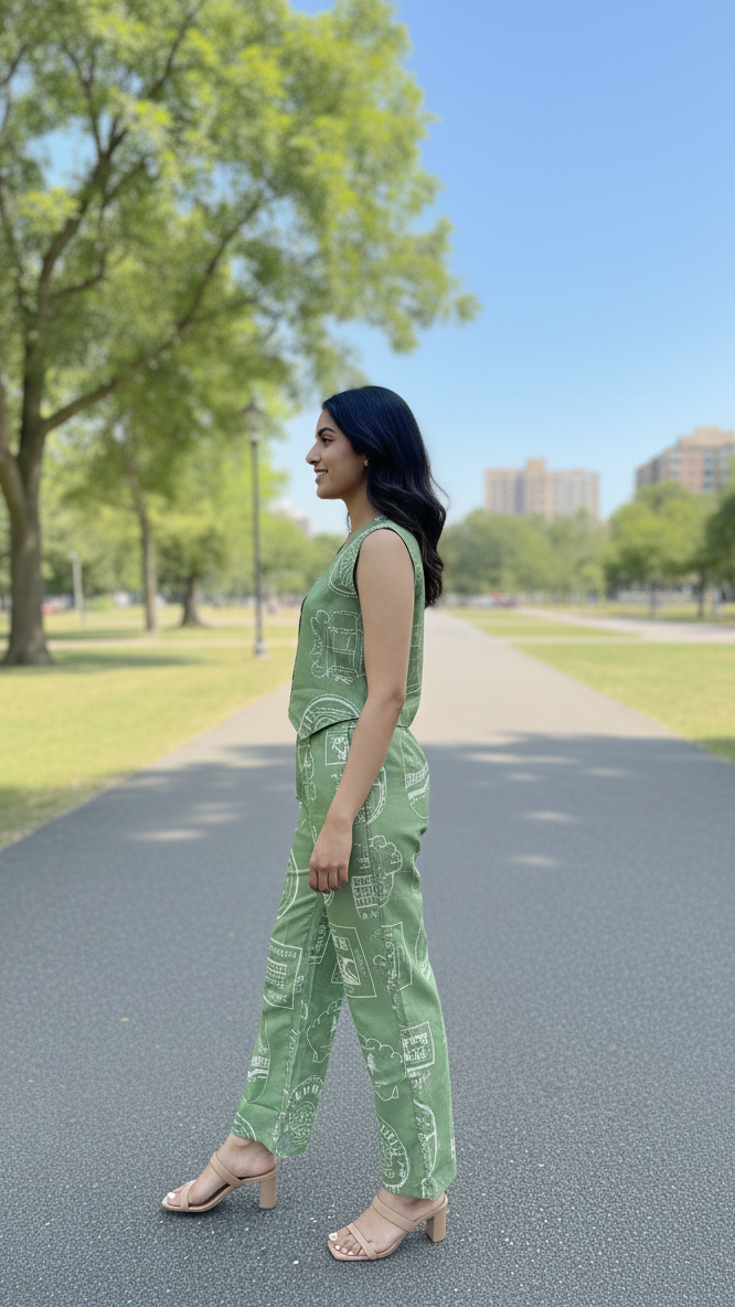 Summer Breeze Cotton Co-ord Outfit