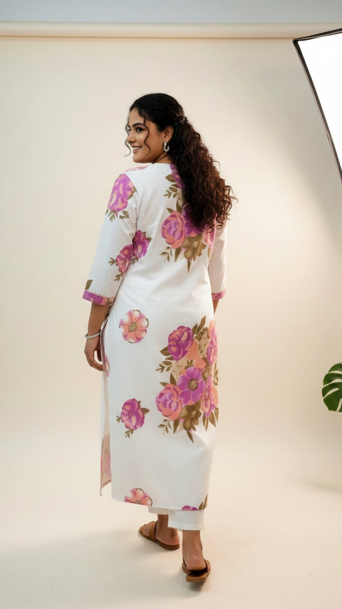 Plus Size Printed Kurta