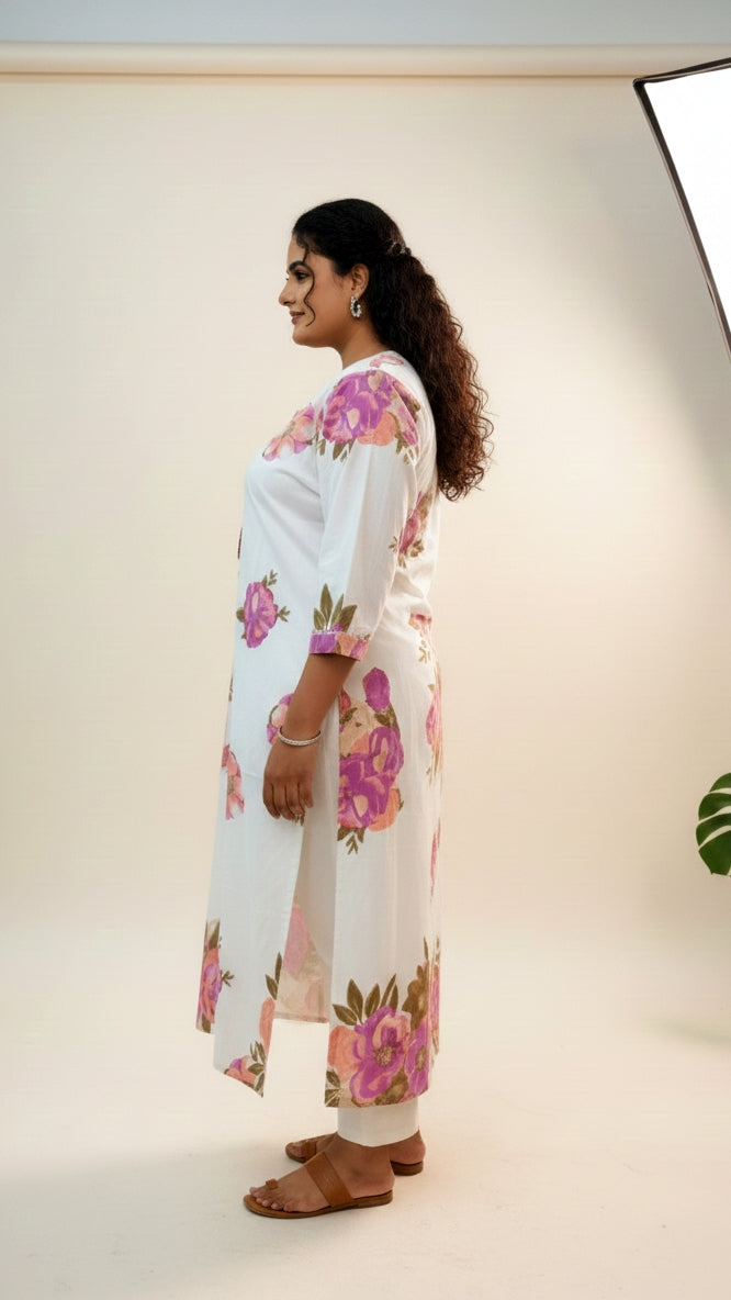 Plus Size Printed Kurta